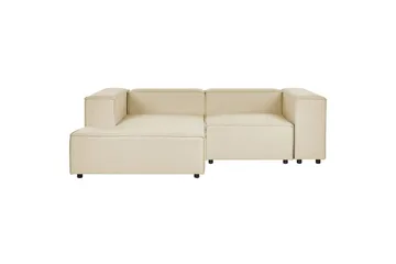 2-sits Hörnsoffa Beliani Aprica Högervänd Left-faced - Møbler - Sofaer - Modulsofaer - Komplett modulsofa