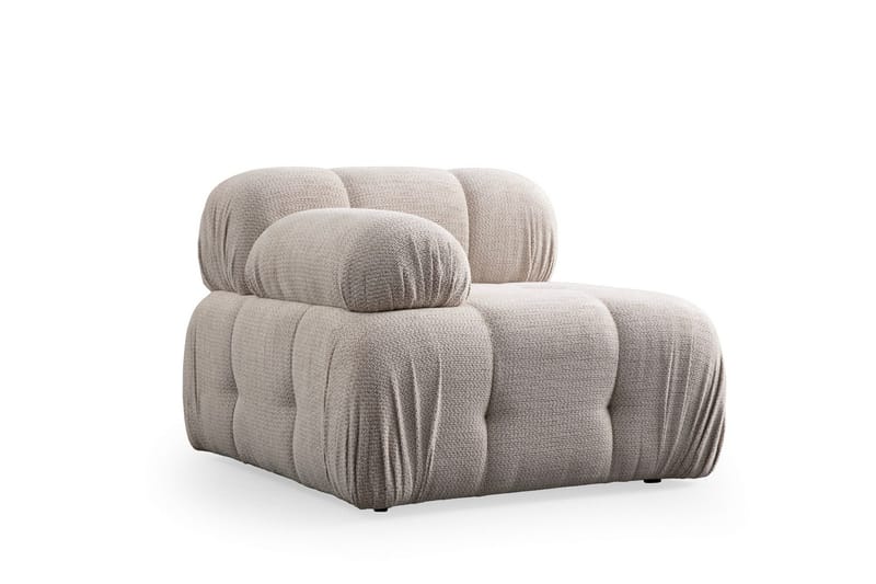 Belgin Venstremodul 95 cm - Krem - Møbler - Sofaer - Modulsofaer - Øvrige moduler til modulsofa