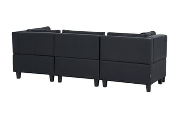 Buck 3-seter Modulsofa i Stoff - Svart - Møbler - Sofaer - Modulsofaer - Komplett modulsofa