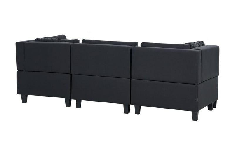 Buck 3-seter Modulsofa i Stoff - Svart - Møbler - Sofaer - Modulsofaer - Komplett modulsofa