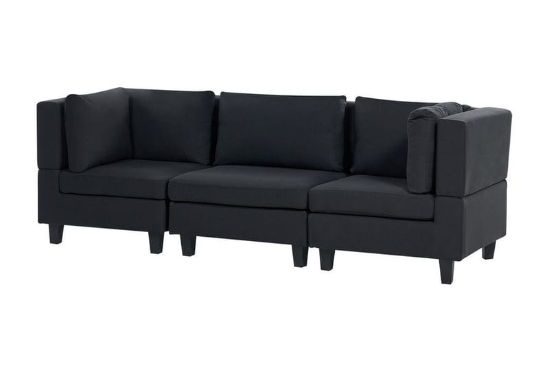 Buck 3-seter Modulsofa i Stoff - Svart - Møbler - Sofaer - Modulsofaer - Komplett modulsofa