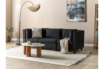 Buck 3-seter Modulsofa i Stoff - Svart - Møbler - Sofaer - Modulsofaer - Komplett modulsofa