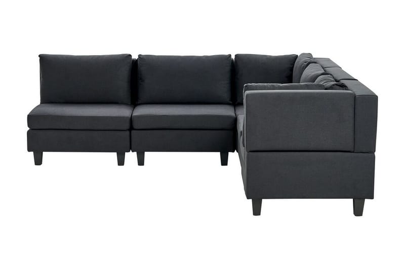 Buck 5-seter L-formet Modulsofa i Stoff - Svart - Møbler - Sofaer - Modulsofaer - Komplett modulsofa