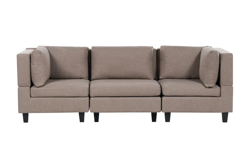 Buck Modulsofa 3-seter, Brun/Svart