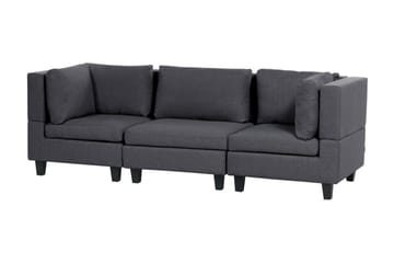 Buck Modulsofa 3-seter - Grå/Svart - Møbler - Sofaer - Modulsofaer - Komplett modulsofa