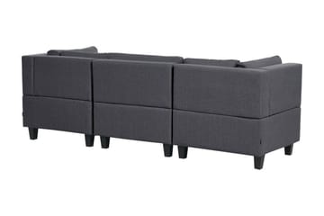 Buck Modulsofa 3-seter - Grå/Svart - Møbler - Sofaer - Modulsofaer - Komplett modulsofa