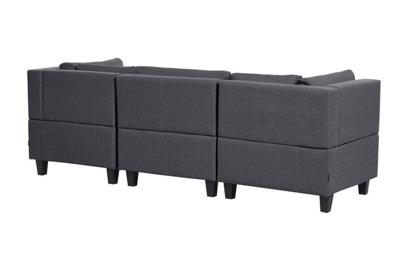 Buck Modulsofa 3-seter - Grå/Svart - Møbler - Sofaer - Modulsofaer - Komplett modulsofa