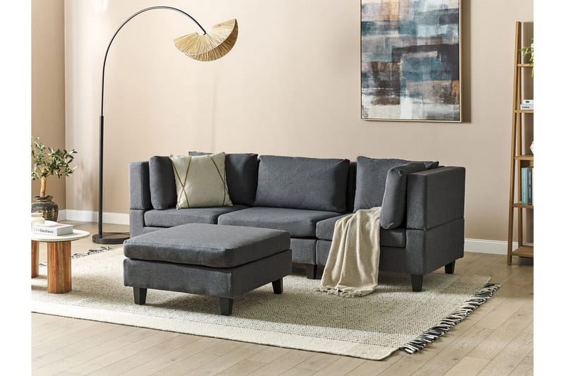 Buck Modulsofa 3-seter - Grå/Svart - Møbler - Sofaer - Modulsofaer - Komplett modulsofa