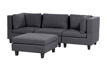 Buck Modulsofa 3-seter - Grå/Svart - Møbler - Sofaer - Modulsofaer - Komplett modulsofa