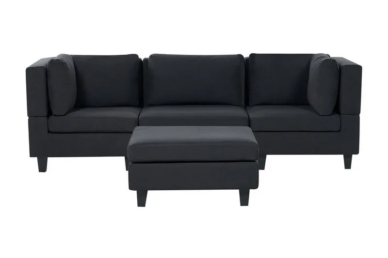 Buck Modulsofa 3-seter, Svart