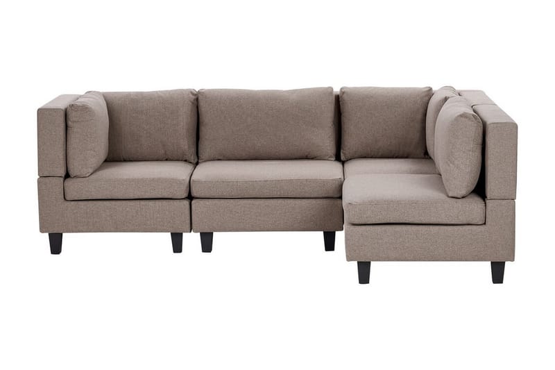 Buck Modulsofa 4-seter, Brun/Svart