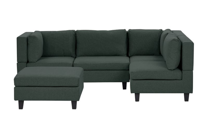 Buck Modulsofa 4-seter, Grønn/Svart