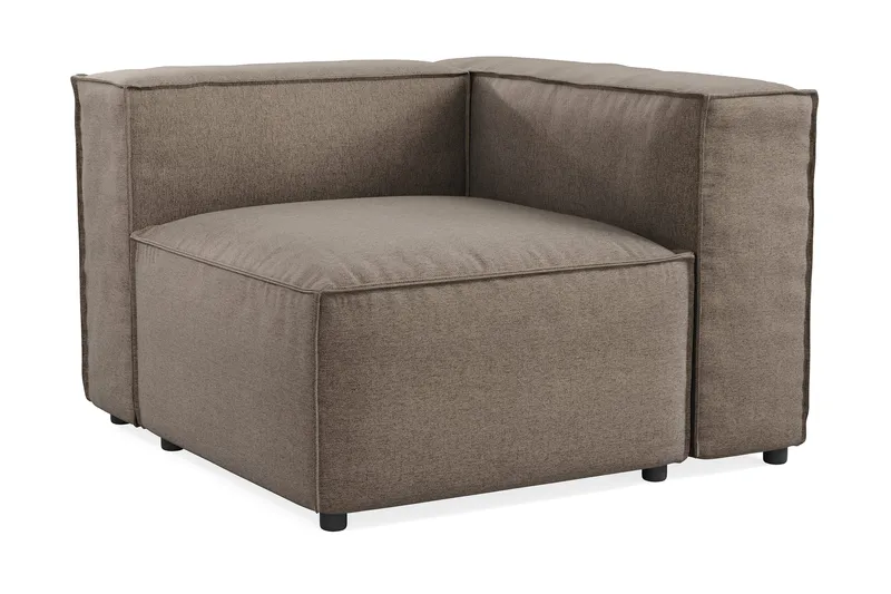 Cubo 1-seters Høyremodul i Stoff 108 cm bred - Grå - Møbler - Sofaer - Modulsofaer - Øvrige moduler til modulsofa