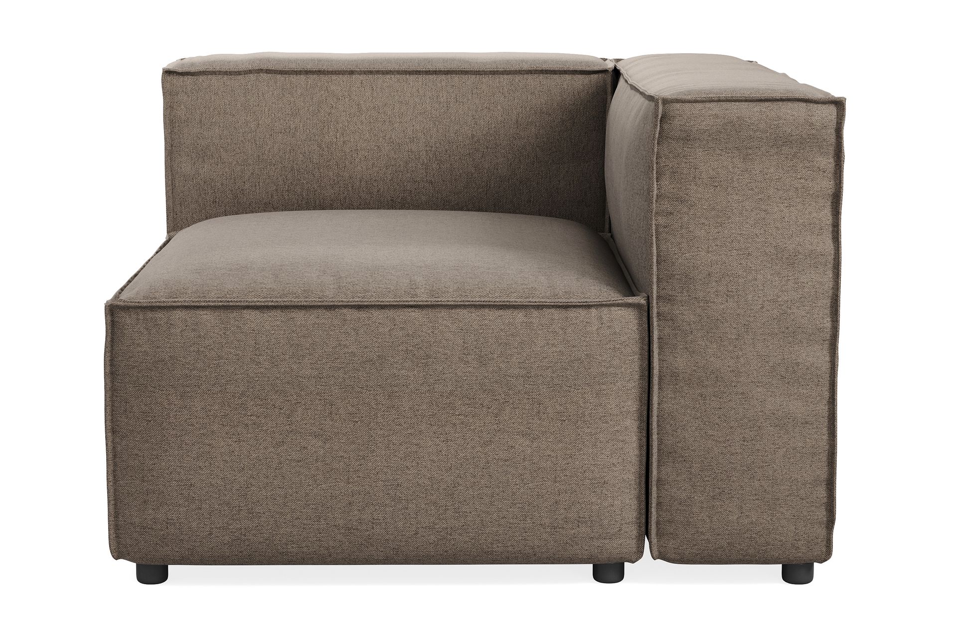 Cubo 1-seters Høyremodul i Stoff 108 cm bred - Grå - Møbler - Sofaer - Modulsofaer - Øvrige moduler til modulsofa