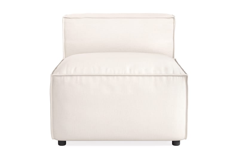 Cubo 1-seters Midtmodul i Stoff 80 cm bred - Hvit - Møbler - Sofaer - Modulsofaer - Midtmodul