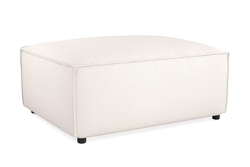 Cubo 1-seters Rektangulær Fotskammelmodul i Stoff 80 cm bred - Hvit - Møbler - Sofaer - Modulsofaer - Øvrige moduler til modulsofa