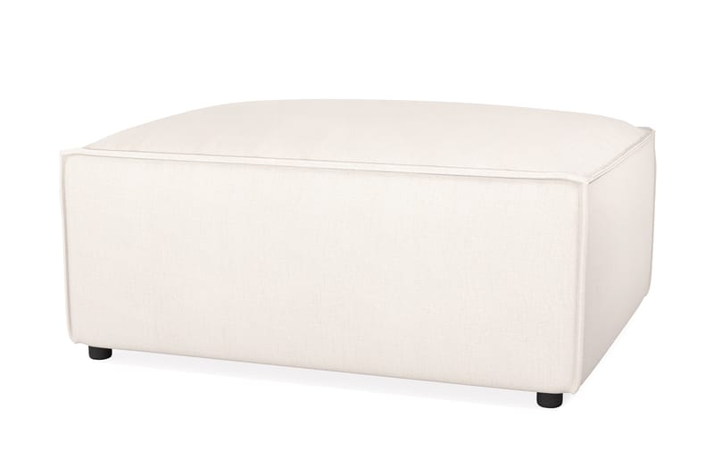 Cubo 1-seters Rektangulær Fotskammelmodul i Stoff 80 cm bred - Hvit - Møbler - Sofaer - Modulsofaer - Øvrige moduler til modulsofa