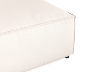 Cubo 1-seters Rektangulær Fotskammelmodul i Stoff 80 cm bred - Hvit - Møbler - Sofaer - Modulsofaer - Øvrige moduler til modulsofa