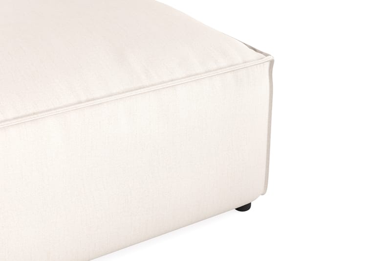 Cubo 1-seters Rektangulær Fotskammelmodul i Stoff 80 cm bred - Hvit - Møbler - Sofaer - Modulsofaer - Øvrige moduler til modulsofa