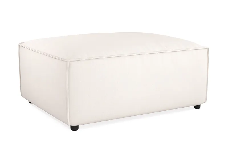 Cubo 1-seters Rektangulær Fotskammelmodul i Stoff 80 cm bred - Lys beige - Møbler - Sofaer - Modulsofaer - Øvrige moduler til modulsofa