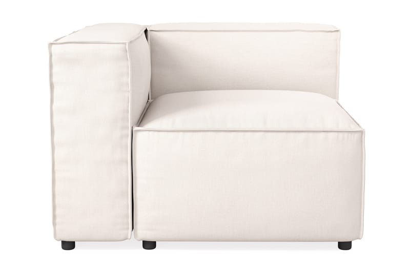 Cubo 1-seters Venstremodul i Stoff 108 cm bred - Hvit - Møbler - Sofaer - Modulsofaer - Øvrige moduler til modulsofa