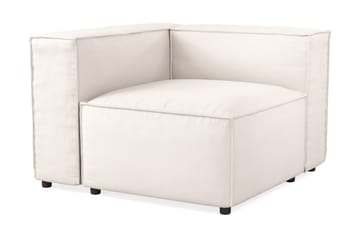 Cubo 1-seters Venstremodul i Stoff 108 cm bred - Hvit - Møbler - Sofaer - Modulsofaer - Øvrige moduler til modulsofa