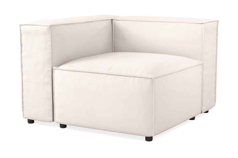 Cubo 1-seters Venstremodul i Stoff 108 cm bred - Hvit - Møbler - Sofaer - Modulsofaer - Øvrige moduler til modulsofa