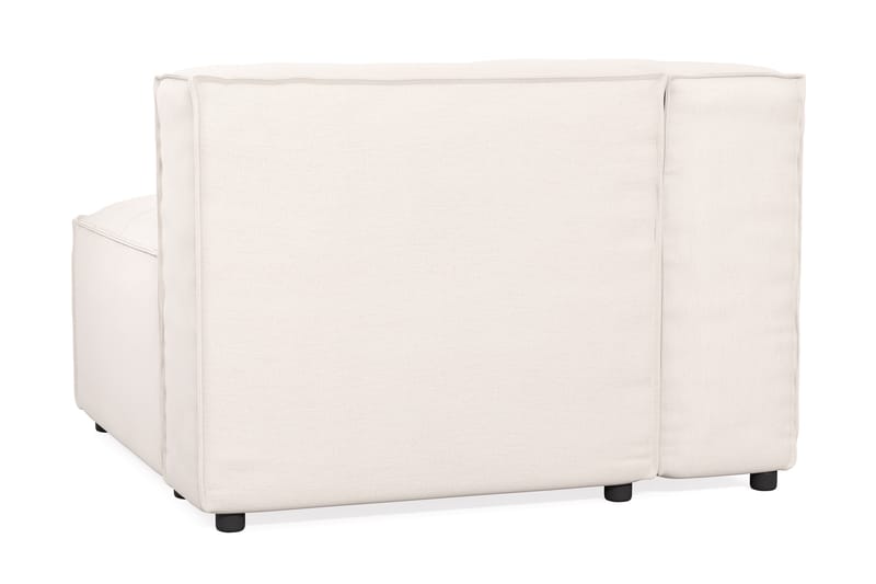 Cubo 1-seters Venstremodul i Stoff 108 cm bred - Hvit - Møbler - Sofaer - Modulsofaer - Øvrige moduler til modulsofa