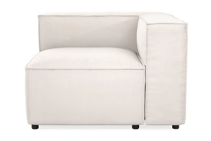 Cubo 1-seters Venstremodul i Stoff 108 cm bred - Lys beige - Møbler - Sofaer - Modulsofaer - Øvrige moduler til modulsofa