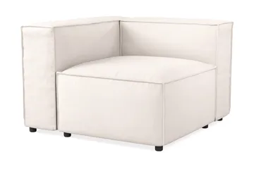 Cubo 1-seters Venstremodul i Stoff 108 cm bred - Lys beige - Møbler - Sofaer - Modulsofaer - Øvrige moduler til modulsofa