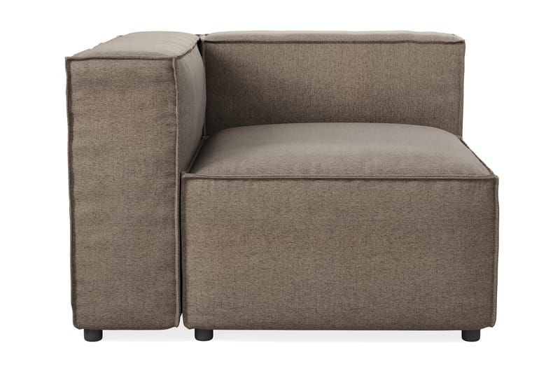 Cubo 1-seters Venstremodul i Stoff - Grå - Møbler - Sofaer - Modulsofaer - Øvrige moduler til modulsofa