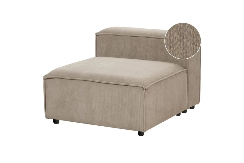 Divanmodul Taupe, Svart