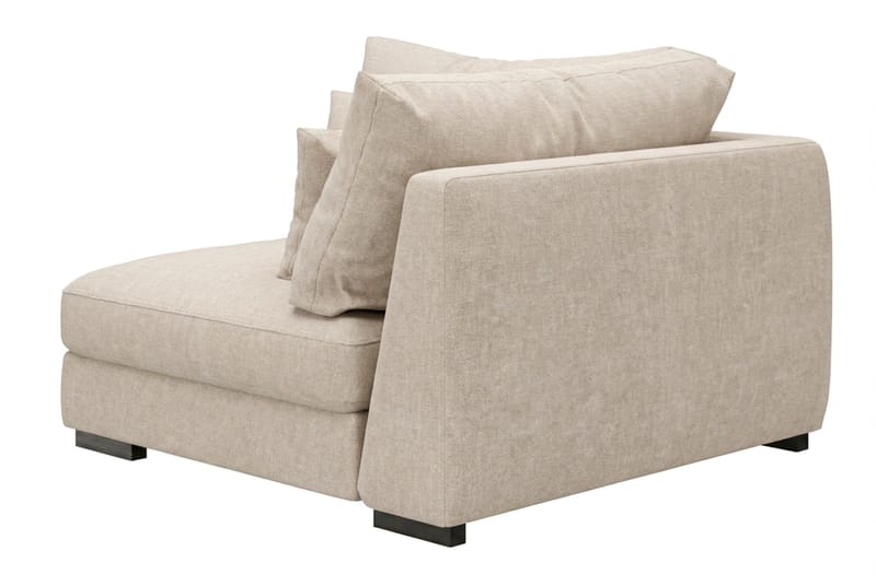 Dubai 1-seter Ekstra Dyp Hjørnemodul for Modulsofa i Stoff med Chenillelook - Beige - Møbler - Sofaer - Modulsofaer - Hjørnemodul