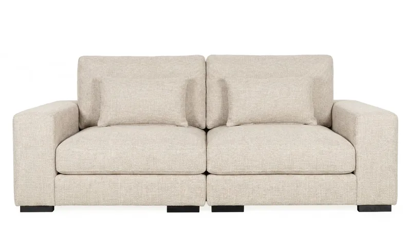 Dubai 2-seters sofa ekstra dyp i Chenille - Beige - Møbler - Sofaer - Modulsofaer - Komplett modulsofa