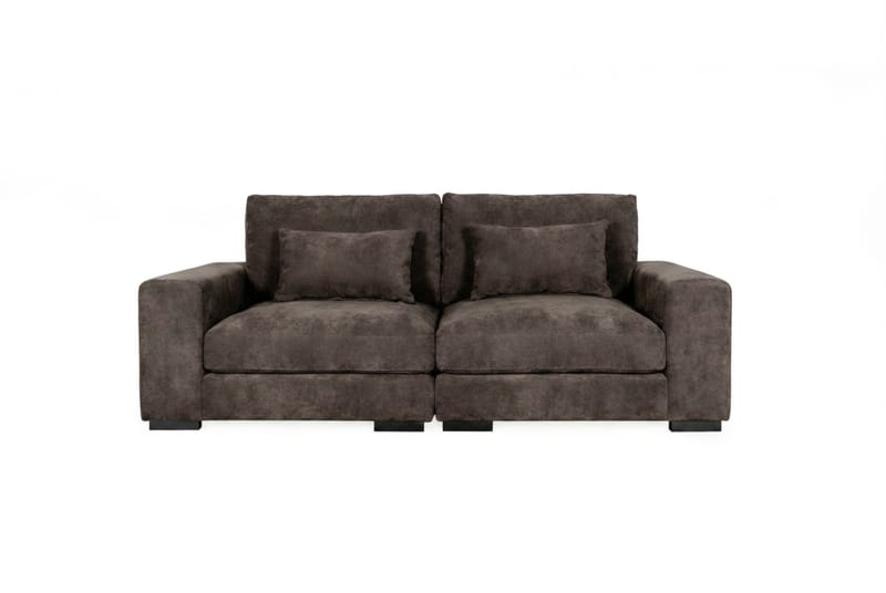 Dubai 2-seters sofa ekstra dyp i Chenille, Mørkebrun