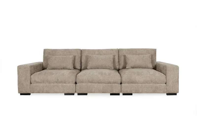 Dubai 3-seters Sofa, Brun