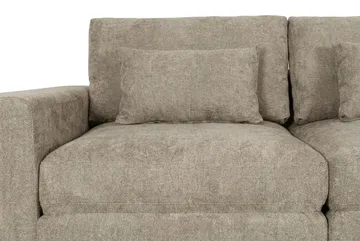 Dubai 3-seters sofa ekstra dyp i Chenille - Brun - Møbler - Sofaer - Modulsofaer - Komplett modulsofa