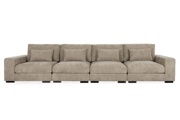 Dubai 4-seters sofa - Brun - Møbler - Sofaer - Modulsofaer - Komplett modulsofa