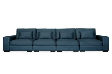Dubai 4-seters sofa fløyel ekstra dyp
