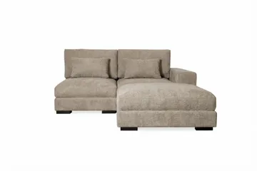 Dubai Divansofa Venstre - Brun - Møbler - Sofaer - Modulsofaer - Komplett modulsofa