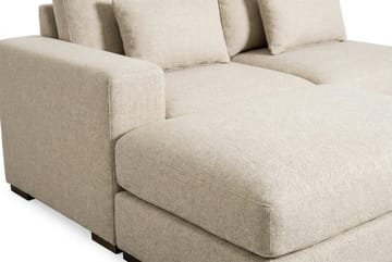 Dubai divansofa venstre ekstra dyp i Chenille - Beige - Møbler - Sofaer - Modulsofaer - Komplett modulsofa