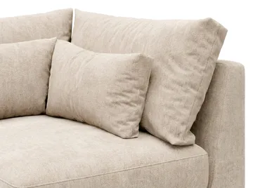 Dubai hjørnemodul i Chenille ekstra dyp - Beige - Møbler - Sofaer - Modulsofaer - Hj ørnemodul