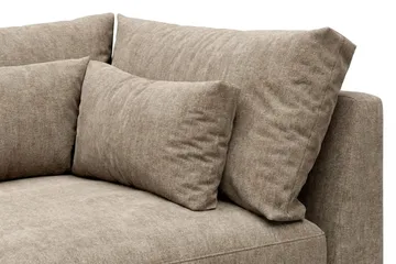 Dubai hjørnemodul i stoff ekstra dyp - Beige/grå - Møbler - Sofaer - Modulsofaer - Hjørnemodul