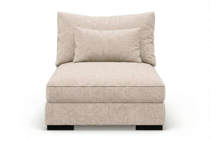 Dubai midtmodul i Chenille ekstra dyp - Beige - Møbler - Sofaer - Modulsofaer - Midtmodul