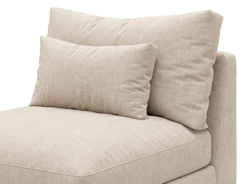 Dubai midtmodul i Chenille ekstra dyp - Beige - Møbler - Sofaer - Modulsofaer - Midtmodul