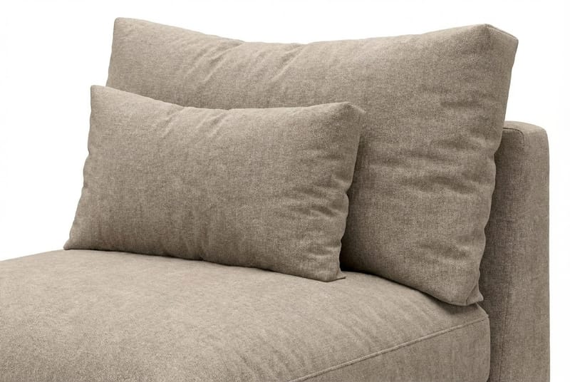 Dubai midtmodul i stoff ekstra dyp - Beige/grå - Møbler - Sofaer - Modulsofaer - Midtmodul