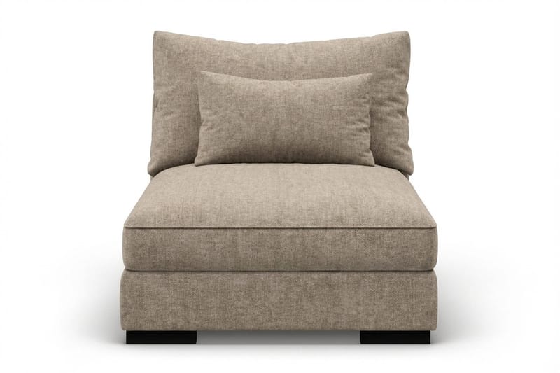 Dubai midtmodul i stoff ekstra dyp - Brun - Møbler - Sofaer - Modulsofaer - Midtmodul