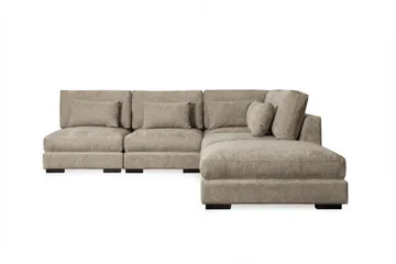 Dubai sjeselongsofa venstre ekstra dyp i Chenille