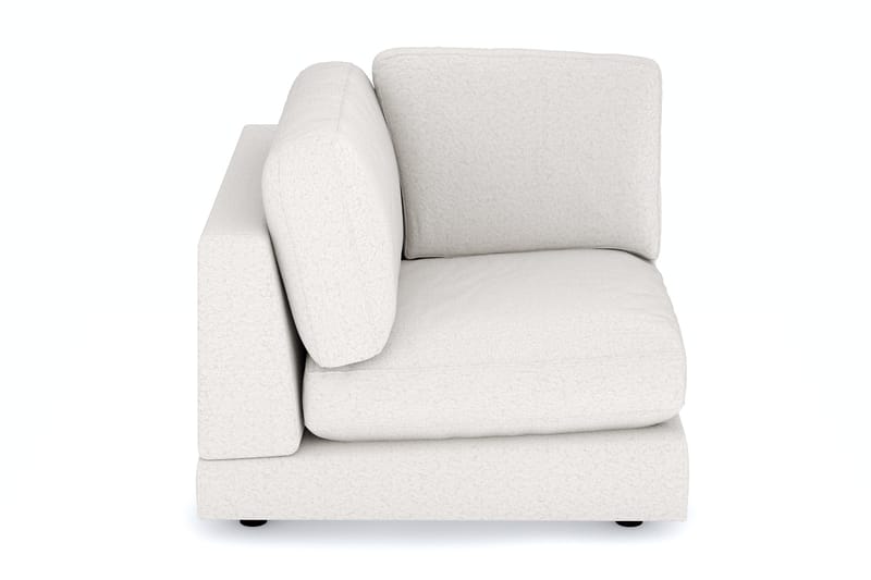 Arken 1-seters Hjørnemodul i Bouclé - Hvit - Møbler - Sofaer - Modulsofaer - Hjørnemodul