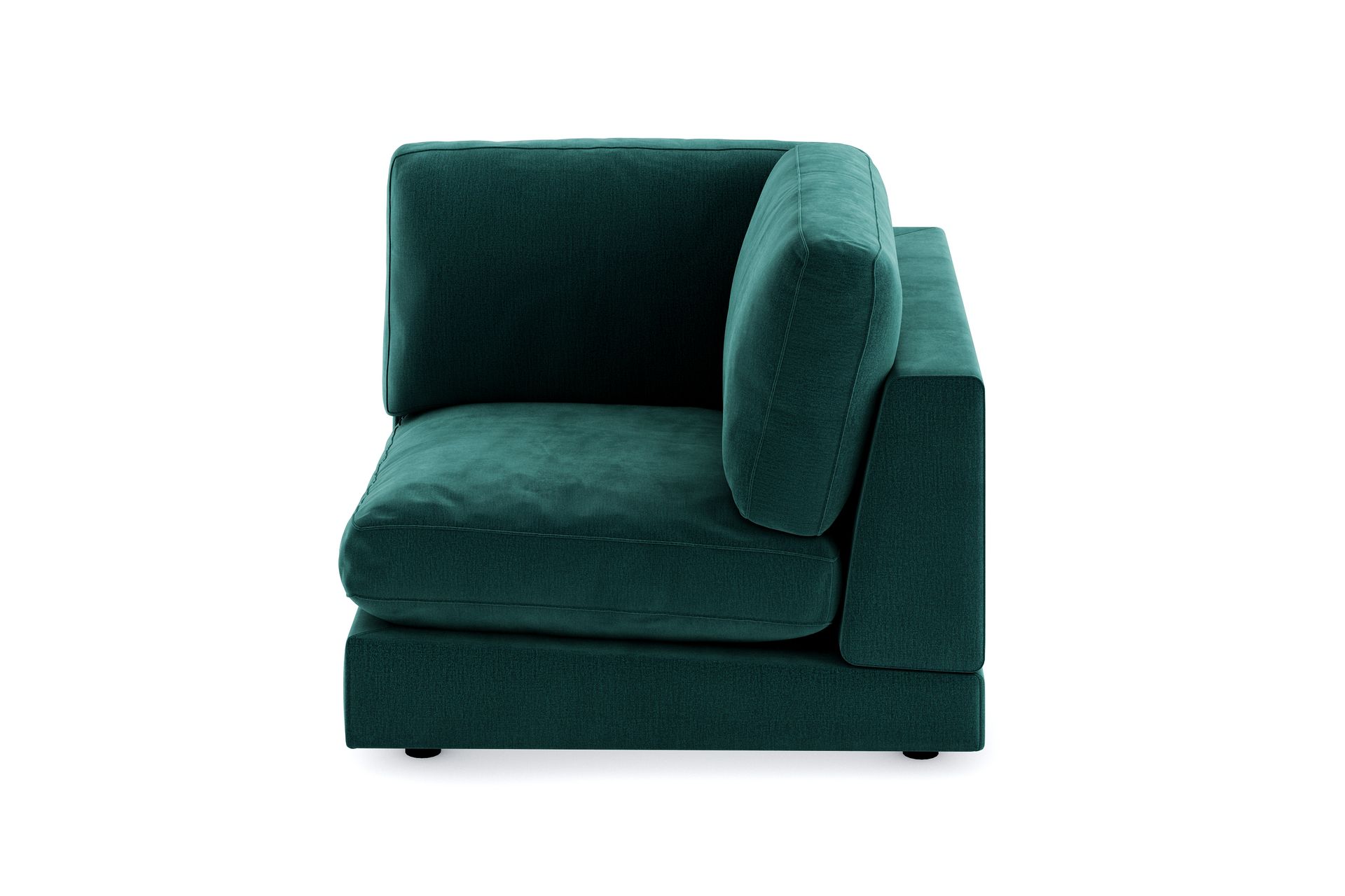 Arken 1-seters Hjørnemodul i Fløyel - Grønn - Møbler - Sofaer - Modulsofaer - Hjørnemodul